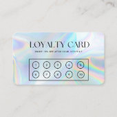 Imitate Holographic Elegante Loyalty Card Visitenkarte (Vorderseite)