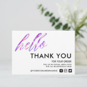 Imitate Holographic Hallo Vielen Dank, Media Inser (Stehend Vorderseite)