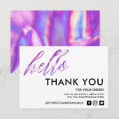 Imitate Holographic Hallo Vielen Dank, Media Inser (Vorne/Hinten)