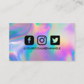 Imitate Holographic Makeup Hair dank Loyalty Card Visitenkarte (Rückseite)