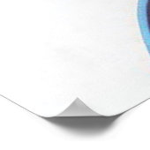 Imitate Holographic Melanin Chic Afro Beauty Poster (Ecke)