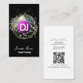 Imitate Holographic Music Producer Gold Rings Visitenkarte (Vorne/Hinten)