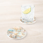 Imitate Holographic Opal Moonstone Gold Butterfly Getränkeuntersetzer (Seite)