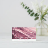 Imitate Holographic Pink Neon Business Card Visitenkarte (Stehend Vorderseite)