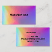 Imitate Holographic Trendy Business Card Visitenkarte (Vorne/Hinten)