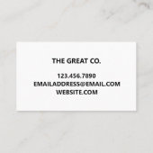 Imitate Holographic Trendy Business Card Visitenkarte (Rückseite)