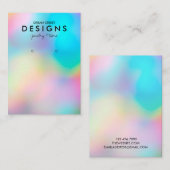 Imitate Holographic Trendy Earring Display Card Visitenkarte (Vorne/Hinten)
