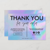 Imitate Holographische Farbe Danke Media Insert (Vorne/Hinten)