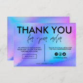 Imitate Holographische Farbe Danke Media Insert (Vorne/Hinten)