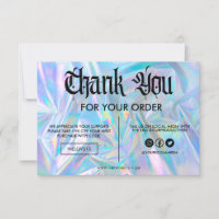 Imitate Holographische Farbe Danke Media Insert