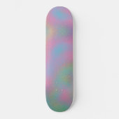 Imitate Holographische Rippelglastextur Skateboard (Vorderseite)