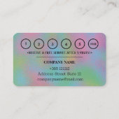 Imitate Holographische Rippelglastextur Treuekarte (Rückseite)