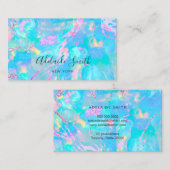 IMITATE Holoopal-Rosa Türkis Visitenkarte (Vorne/Hinten)