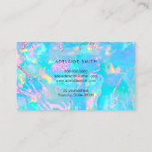 IMITATE Holoopal-Rosa Türkis Visitenkarte (Rückseite)