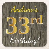 Imitate Holz, Imitate Gold 33. Geburtstag + Indivi