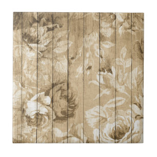 Imitate Holz mit Rose Keramik Tile Fliese