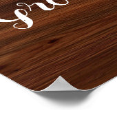 Imitate Holz Wählen Sie einen Platz auf beiden Sei Poster (Ecke)