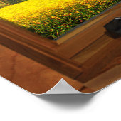 Imitate Holzbow-Fenster-Illusion - Sommeransicht Poster (Ecke)