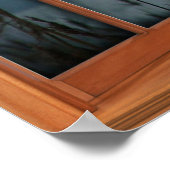 Imitate Holzbow-Fenstertäuschung - Vogelschloss Poster (Ecke)