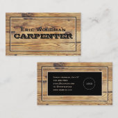 Imitate Holzbrettstruktur Visitenkarte (Vorne/Hinten)