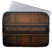 Imitate Holzklasse Ostsee Pine Holzdesign Laptopschutzhülle (Vorderseite)