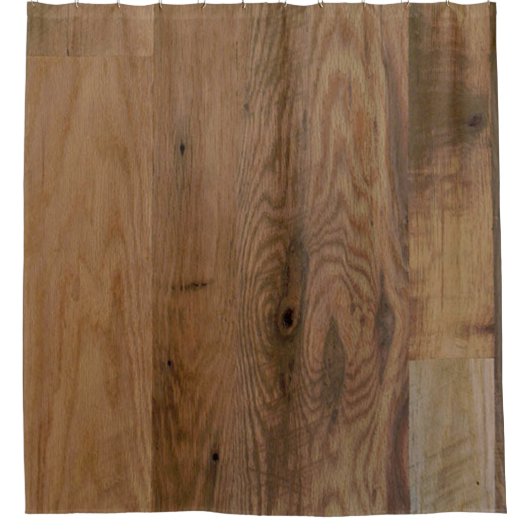 Imitate Holzplanks Duschvorhang (Vorderseite)