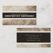 Imitate Holzstruktur und Streifen Visitenkarte (Vorne/Hinten)