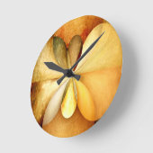 Imitate Holzstudie01 Wall Clock Round sm Runde Wanduhr (Winkel)