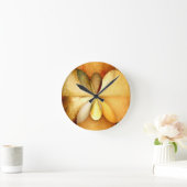 Imitate Holzstudie01 Wall Clock Round sm Runde Wanduhr (Zuhause)