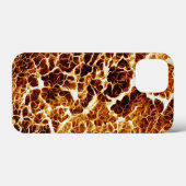 Imitate Hot Lava Textur Case-Mate iPhone Hülle (Rückseite (Horizontal))