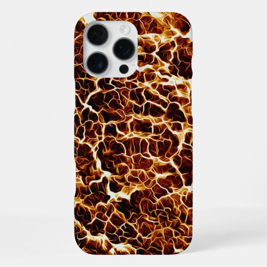 Imitate Hot Lava Textur iPhone Hülle (Rückseite)