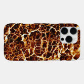 Imitate Hot Lava Textur iPhone Hülle (Rückseite (Horizontal))