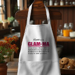 Imitate Hot Pink Glitzer Glam-Ma Schürze<br><div class="desc">Imitate Hot Pink Glitzer Glam-Ma Card - Für einige von uns ist es ganz natürlich, immer glamourös und fabelhaft zu sein. Zeigen Sie Ihre innere Diva und glatte gläserne Einstellung mit diesem Imitat Glitzer Hot rosa Glam-Ma Karte. Mit seiner Definition: "Glam-ma ist eine Frau, deren Kinder Kinder hatten, aber viel...</div>