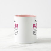 Imitate Hot Pink Glitzer Glam-Ma Tasse (Zentrum)