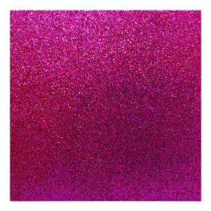 Imitate Hot Pink Glitzer Hintergrund Sparkle Poster