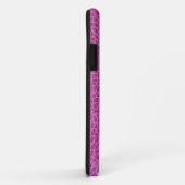 Imitate Hot Pink Leather Case-Mate iPhone Hülle (Hinten/Rechts)