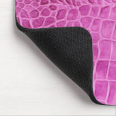 Imitate Hot Pink Leather Mousepad (Ecke)