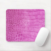 Imitate Hot Pink Leather Mousepad (Mit Mouse)