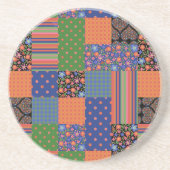 Imitate im Folk Art Patchwork Sandstone Untersetze Getränkeuntersetzer (Vorne)