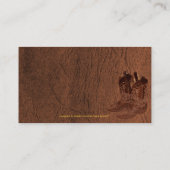 Imitate im gestörten Lederweizenstil XIII Visitenkarte (Rückseite)