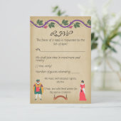 Imitate im Mittelalter RSVP Karte (Stehend Vorderseite)