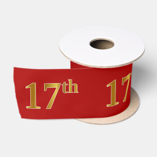 Imitate/Imitation Gold Look "17." Event Number (ro Satinband