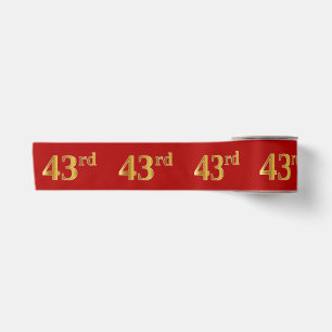 Imitate/Imitation Gold Look "43." Event Number (ro Satinband