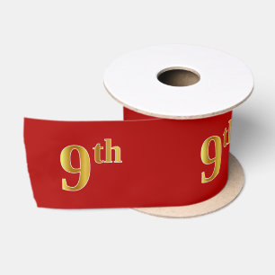 Imitate/Imitation Gold Look "9th" Event Number (ro Satinband