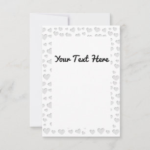 Imitate in der Herzform schneiden Dankeskarte