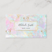 IMITATE in rosa Edelsteinstruktur Visitenkarte (Vorderseite)