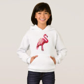 Imitate in rosa Flamingo Hoodie (Vorne ganz)