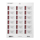 Imitate in rot und schwarz adressaufkleber (Vorne)