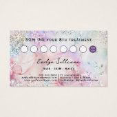 Imitate iridescent Aquarell Glitzer Loyalität Kart (Rückseite)