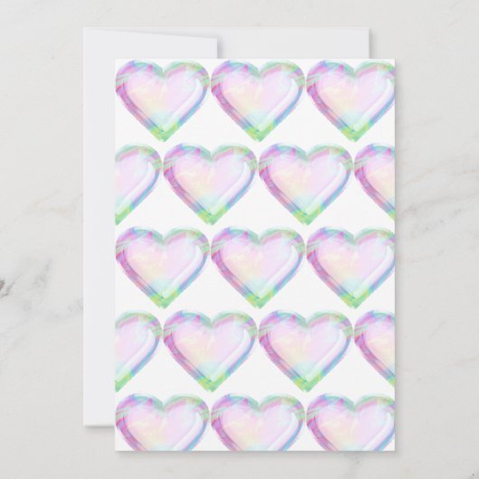 Imitate Iridescent Ballon 1. Geburtstag Einladung (Rückseite)